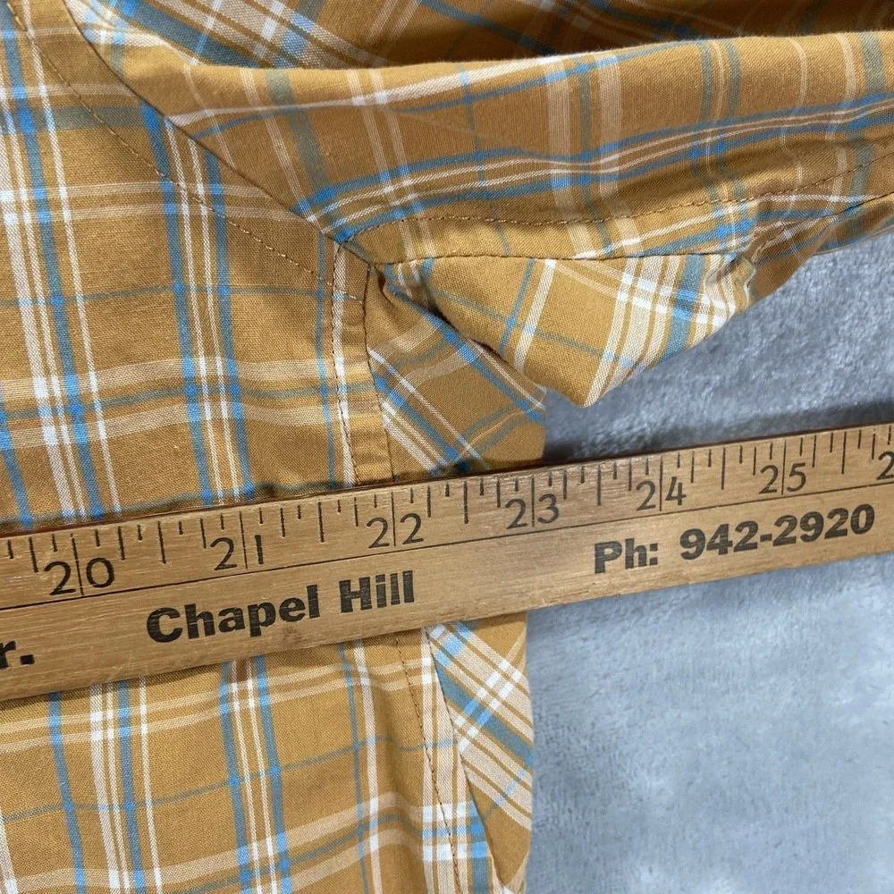 Magpul Industries Shirt men's Large Snap Buttons Plaid Chest Pocket Short Sleeve
